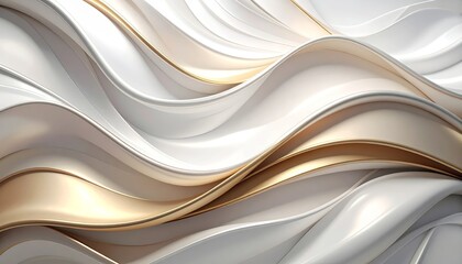 Fototapete - Elegant white and gold abstract background texture, perfect for luxury design projects invitations