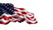 © Dews - American Flag Waving in the Wind on Independence Day