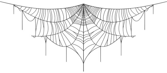 Wall Mural - set of spider web vector illustration