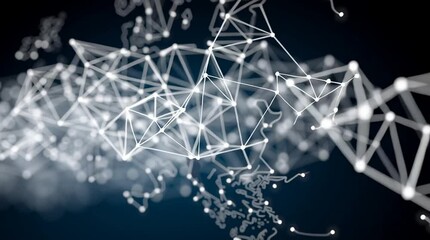 Poster - A detailed look at the structure and dynamics of digital networks showcasing intricate connections and modern technology's evolution