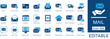 © Iconify - Email and Digital Communication solid icon set. Featuring Mail Attachment, Spam Mail, Encrypted Mail, and Web Mail. Flat vector design for app and website user interface and email marketing.