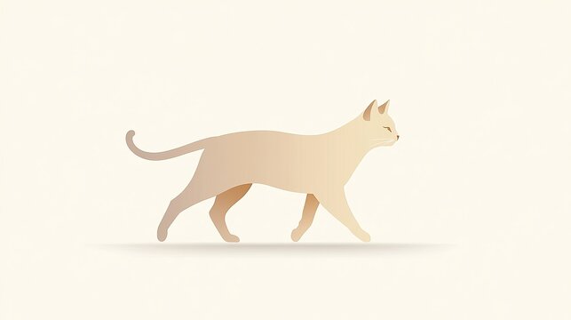 Cat is in vector logo format and has a white background.