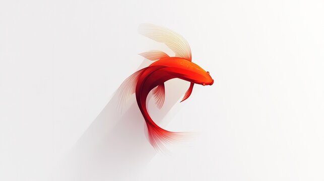 The fish is in vector logo format and has a white background.