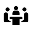 © Symbol Craft - business meeting icon vector illustration