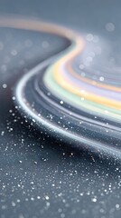 Poster - Abstract Swirling Light Pattern on Dark Glitter Background