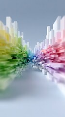 Poster - Colorful Pixel Glitch Texture with Randomized Hue