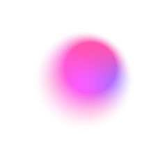 Poster - Blur Gradient Circle transparent PNG ball gradient. Abstract pastel neon holographic blurred grainy circle gradient on white background texture. Blurred round shapes.