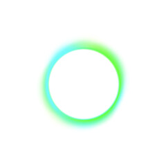 Aufkleber - Ellipse gradient with blue, pink, purple, green glowing round wavy lines speed and motion. Abstract space bright colorful round frame png on white background.