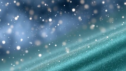 Poster - Winter Wonderland Abstract: A mesmerizing abstract featuring delicate snowflakes dancing against a backdrop of softly textured, icy hues, creating a sense of serene beauty and winter magic.