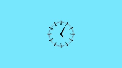 Poster - ChatGPT said:Timer and watch icons represent time tracking and countdown. I Minimalist clock with black hands and red markers on a bright blue background