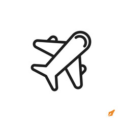 Poster - plane icon is designed in a visually appealing and easily recognizable style. It’s suitable for various visual needs such as apps, presentations, digital media, or other graphic design projects.
