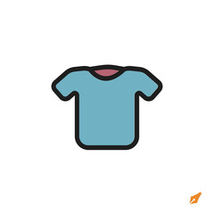 Poster - shirt icon is designed in a visually appealing and easily recognizable style. It’s suitable for various visual needs such as apps, presentations, digital media, or other graphic design projects.