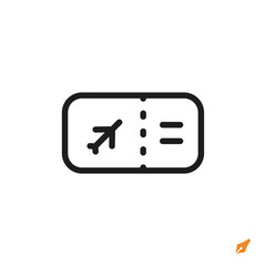 Poster - ticket icon is designed in a visually appealing and easily recognizable style. It’s suitable for various visual needs such as apps, presentations, digital media, or other graphic design projects.
