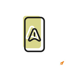 Leinwandbilder - navigation icon is designed in a visually appealing and easily recognizable style. It’s suitable for various visual needs such as apps, presentations, digital media, or other graphic design projects.