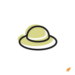 Poster - hat icon is designed in a visually appealing and easily recognizable style. It’s suitable for various visual needs such as apps, presentations, digital media, or other graphic design projects.