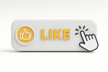Aufkleber - Engage with Content by Liking the Button on Social Media Platforms to Show Support and Appreciation