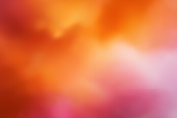 Poster - Abstract colorful blur with orange and pink tones