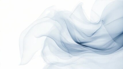 Poster - Abstract Blue Silk Swirl: An ethereal swirl of light blue silk, its delicate folds and textures creating an elegant and abstract image.