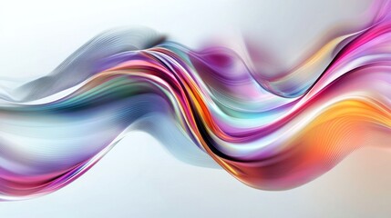 Poster - Abstract Colorful Wave: A Symphony of Hues