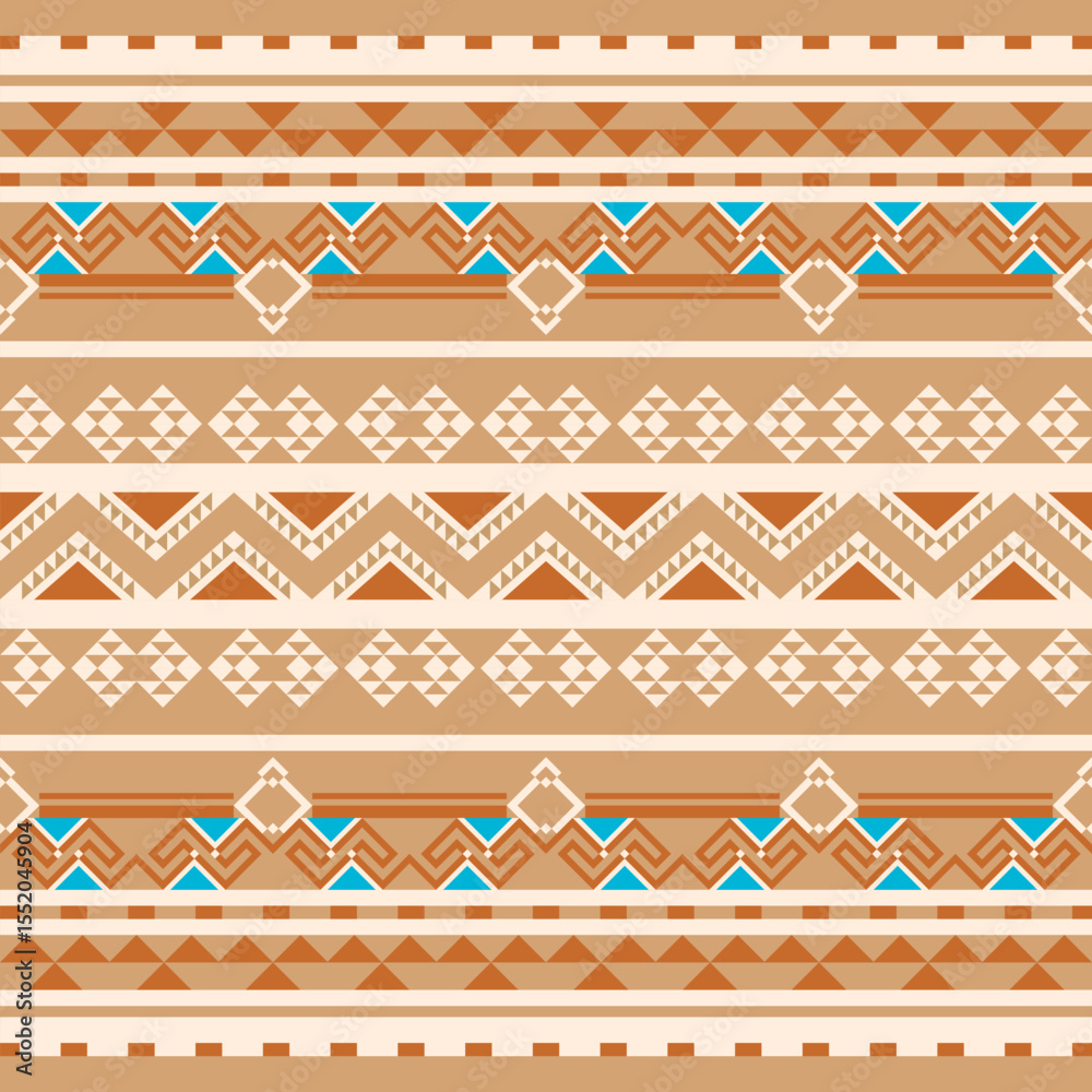 seamless geometric ethnic pattern Bright Luxe. Native American tribal ...