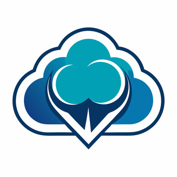 creative cloud letter logo vector symbol design illustration