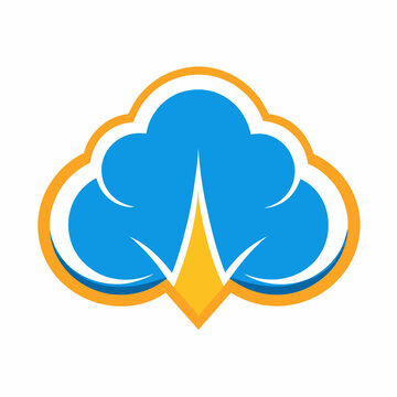 creative cloud letter logo vector symbol design illustration
