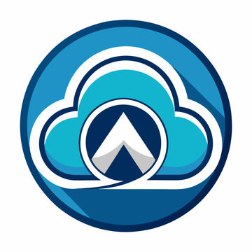 creative cloud letter logo vector symbol design illustration