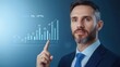 © JK_kyoto - Professional man presenting financial growth graph with modern data visualization in business environment