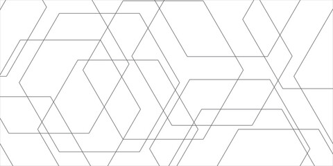 Fototapete - Abstract minimalistic background featuring a series of thin, overlapping geometric lines forming angular. Futuristic architecture concept with digital geometric connection gray lines.