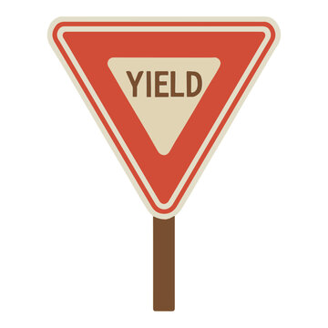 yield sign illustration icon on white background
Vector icon on the topic of road traffic