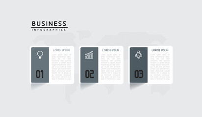 Fototapete - Vector business Presentation Connecting Steps Infographic Template