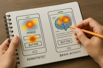 Poster - User Interaction with Mobile Screens Showing Heat Maps for Annotating Images and Brain Activity