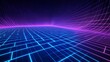 © nikomsolftwaer - Dynamic glow grid pattern cyberspace digital art virtual environment futuristic perspective inspired by technology