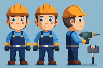 Poster - Industrial maintenance worker with helmet performing mechanical tasks in a workshop setting during business hours