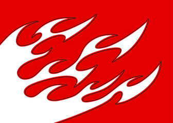 Aufkleber - Simple background with flame pattern and with some copy space area