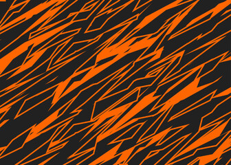 Aufkleber - Abstract background with seamless sharp and slash line pattern. Raw scratch pattern