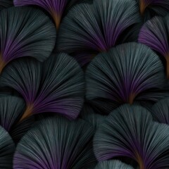 Poster - Dark teal and purple silk background displays flowing patterns, creating an abstract design that exudes elegance and sophistication SEAMLESS PATTERN