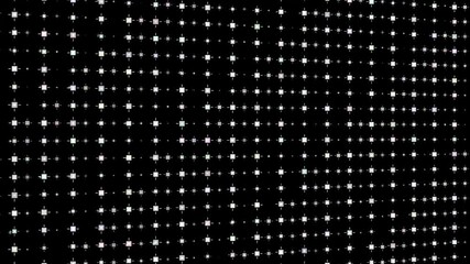 Poster - Abstract motion graphic background, white flickering or blink dots on black background