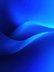 Poster - Smooth blue gradient background, abstract design