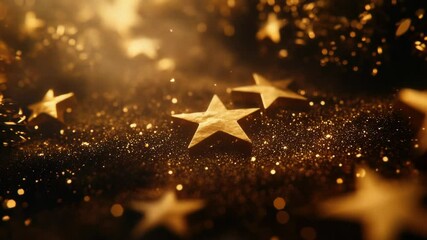 Aufkleber - A celestial phenomenon with multiple stars moving through the air
