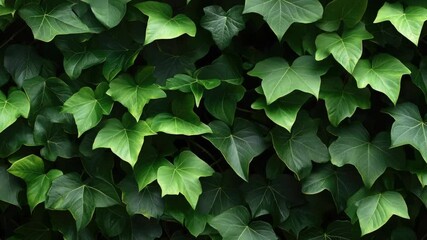 Poster - A detailed view of a cluster of green leaves