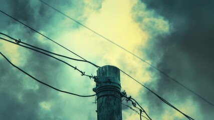 Aufkleber - A black bird sitting on top of a wooden pole, often used for photography or art