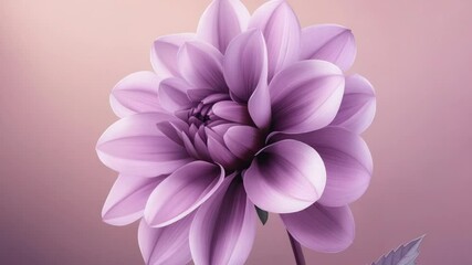 Poster - A close-up shot of a purple flower sitting on a pink background, ready for use in designs and projects