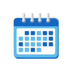 Poster - Calendar Icon with Dates Marked for Events, Appointments and Schedule Planning