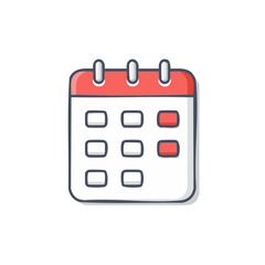 Poster - Cartoon Calendar Symbol Reminder Date Planning Event Schedule Organizer Flat Design Vector Illustration Icon Design