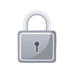 Poster - Metallic Padlock Illustration for Security Concepts Data Encryption Privacy Icon