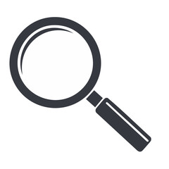Poster - Magnifying Glass Icon Illustration Symbolizing Search and Discovery