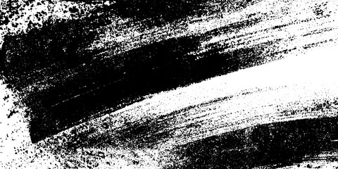 Poster - Seamless charcoal stroke texture with grunge distressed overlay for artistic design