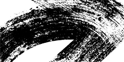 Aufkleber - Seamless curved grunge arrow design with smudged texture for distressed artistic projects