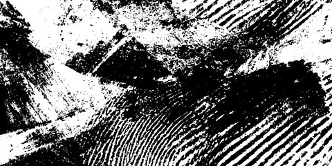 Poster - Seamless grungy fingerprint cluster with oil streak for textured overlay and background design